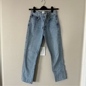 Agolde Parker Women's Straight Leg Jeans - Light Blue